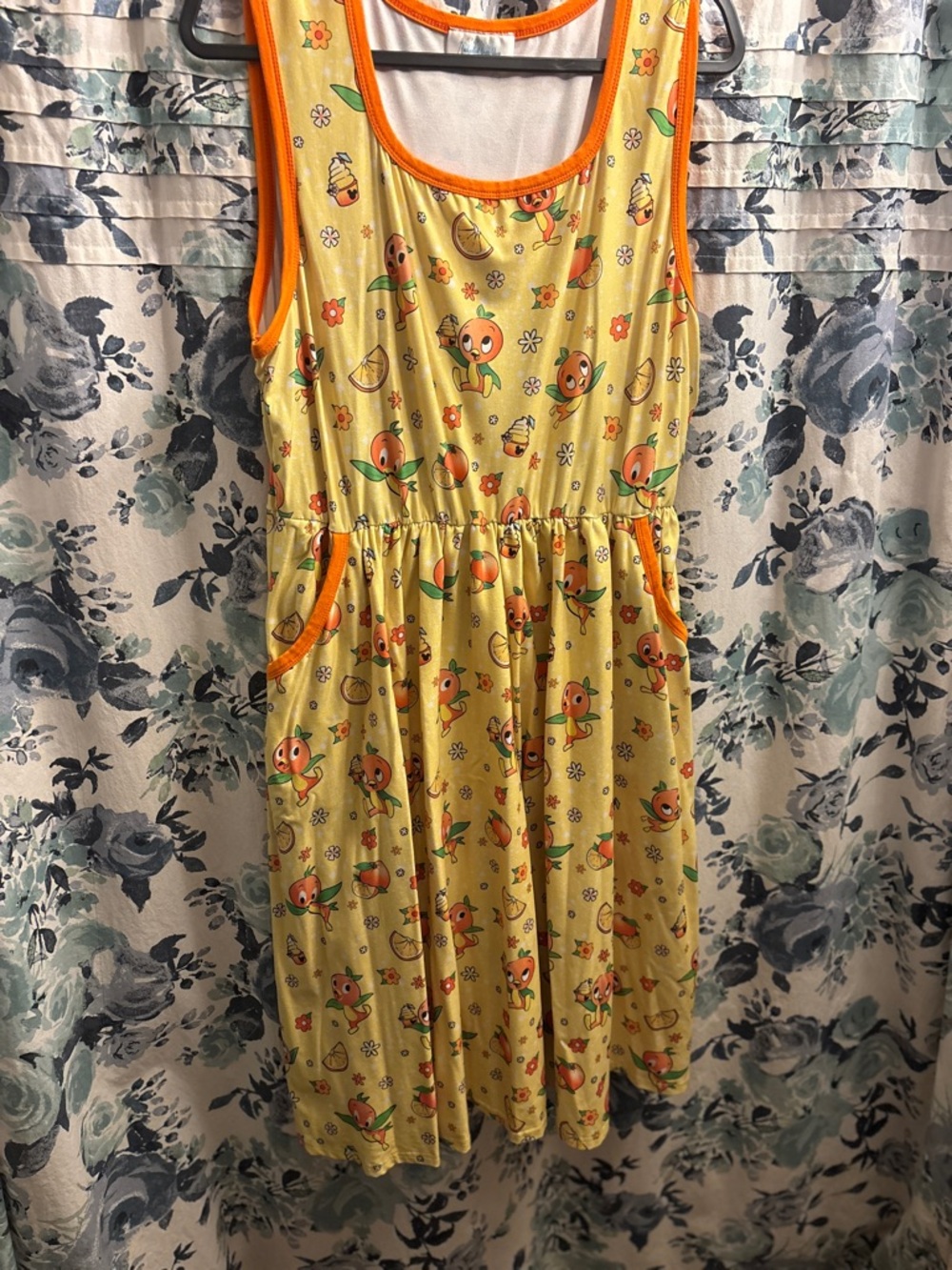 Enchanted Dress Shop Orange Bird Sundress